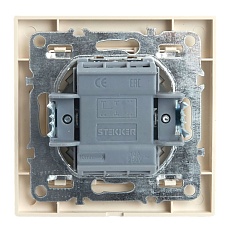 Переключатель одноклавишный Stekker Эрна слоновая кость PSW10-9005-02 39618 3
