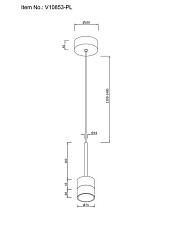 Подвесной светодиодный светильник Moderli Self V10853-PL 1