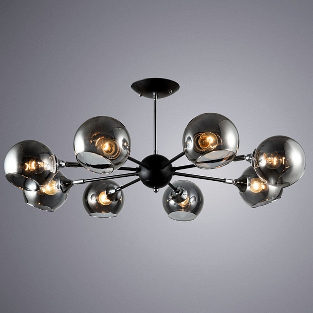 Потолочная люстра Arte Lamp Lagos A2708PL-8BK Фото № 3