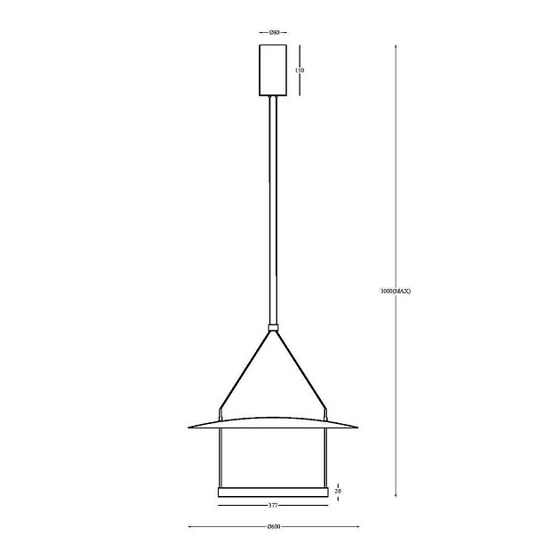 Подвесной светодиодный светильник Maytoni Ambience MOD280PL-L30B3K изображение 4 Подвесной светодиодный светильник Maytoni Ambience MOD280PL-L30B3K Фото № 4