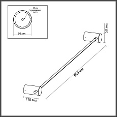 Настенный светодиодный светильник Odeon Light Dalia 4396/8WL 4