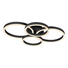 Потолочная светодиодная люстра iLedex Ring-New 6815-300/400-X-T BK 1
