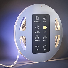 Светодиодная влагозащищенная лента Maytoni 4,8W/m 60LED/m 2835SMD теплый белый 5M 201013 2