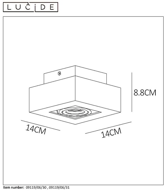 Потолочный светильник Lucide Xirax 09119/06/30 Фото № 5