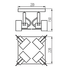 Спот Kanlux SONDA II EL-4O B 34928 3