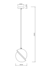 Подвесной светильник Freya Element FR5181PL-01BS 1