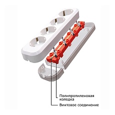 Колодка Feron Stekker 2гн с/з PST1621120 39013 1