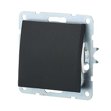 Выключатель-кнопка LK Studio 1-кл.(схема 1Т) 16 A, 250 B (черный бархат) LK60 860508-1 1