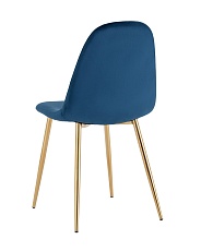 Кухонный стул Stool Group Валенсия SN велюр темно-синий золотые ножки OS-001L HLR-64 gl 4