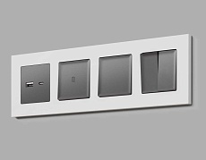 Лицевая панель выключателя AMBRELLA VOLT AP6510 1