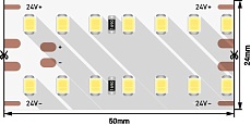 Светодиодная влагозащищенная лента DesignLed 25W/m 280LED/m 2835SMD нейтральный белый 2,5M 003246