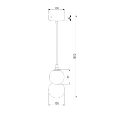 Подвесной светильник Eurosvet Polar 50250/1 LED белый 2