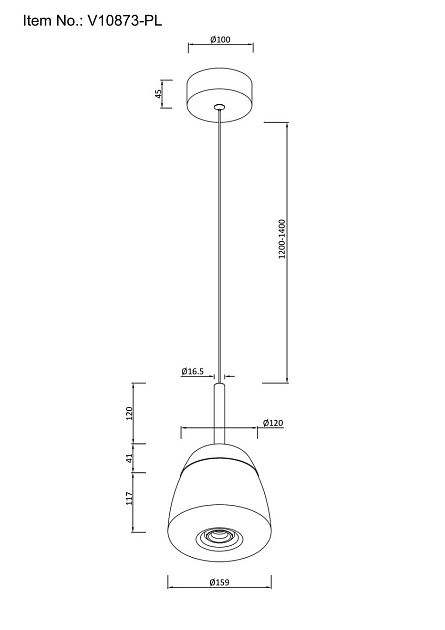 Подвесной светодиодный светильник Moderli Eir V10873-PL Фото № 2