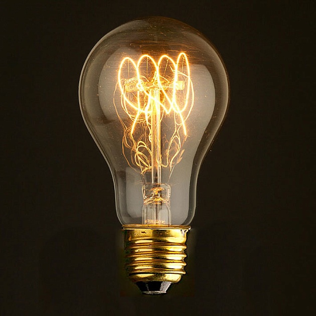 Лампа накаливания E27 60W прозрачная 7560-T фото 2