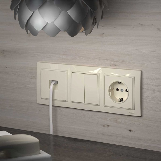 Телефонная розетка Werkel RJ11 слоновая кость W1182003 4690389155888 изображение 4 Телефонная розетка Werkel RJ11 слоновая кость W1182003 4690389155888 Фото № 4