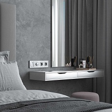 Рамка Werkel Baguette 4 поста белый/серебро W0042850 1