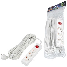 Удлинитель Uniel Ultra 3гн х 10м с/з S-GCU3-10B White UL-00010014 1