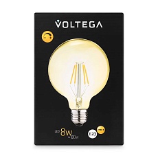 Лампа светодиодная филаментная Voltega 271 E27 8W 2700K янтарная 8511 4