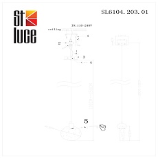 Подвесной светодиодный светильник ST Luce Montecelio SL6104.203.01 1