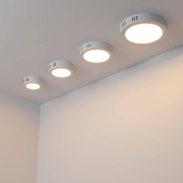Потолочный светодиодный светильник Arlight SP-R175-12W Warm White 019552 фото 5