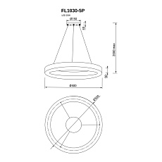 Подвесная люстра Fluorite Modum FL1030-5P 1