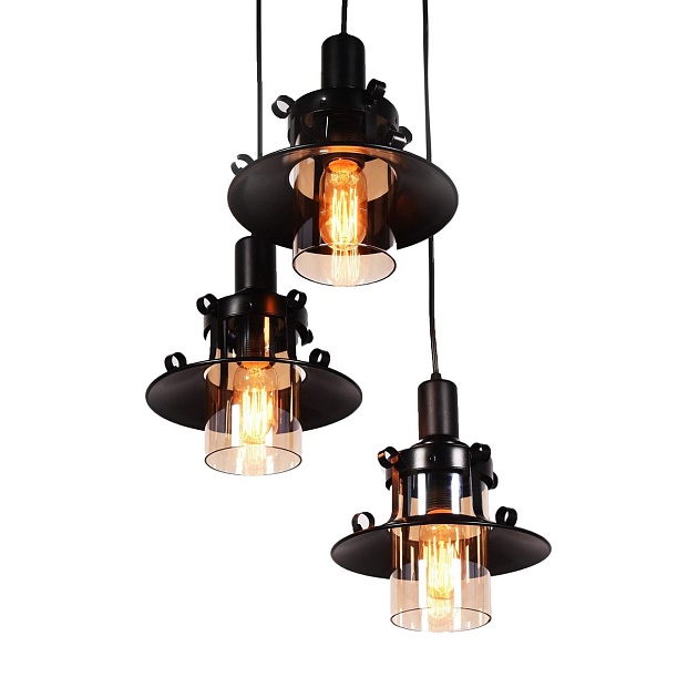 Подвесная люстра Lumina Deco Capri LDP 11328 B-3 BK Фото № 1