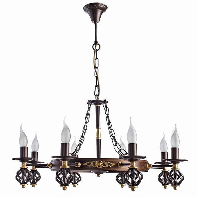 Подвесная люстра Arte Lamp Cartwheel A4550LM-8CK изображение 5 Подвесная люстра Arte Lamp Cartwheel A4550LM-8CK Фото № 5