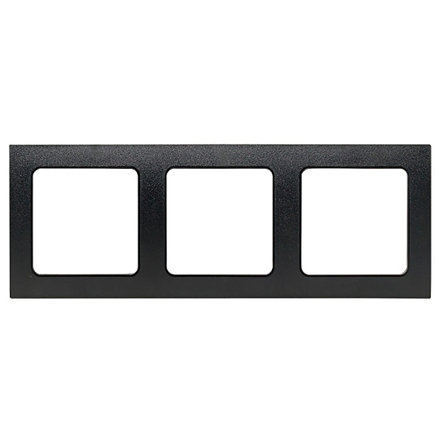 Стокгольм Рамка 3-местная черная EKF PROxima EAM-G-302-30 Фото № 1
