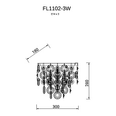 Настенный светильник Fluorite Campanella FL1102-3W 3