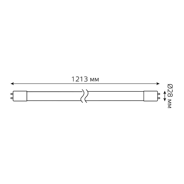 Лампа светодиодная Gauss G13 20W 6500K матовая 93039 Фото № 4