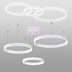 Подвесная светодиодная люстра Citilux Дуэт Смарт CL719A700 RBG Белый 5