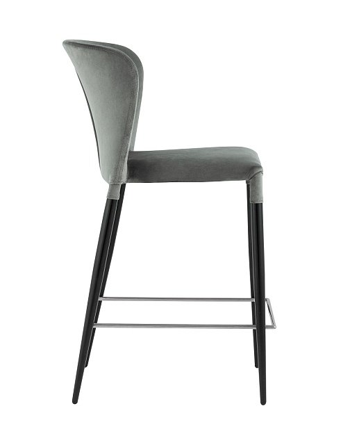 Полубарный стул Stool Group Лори велюр серый vd-lori-plb-b26 фото 4