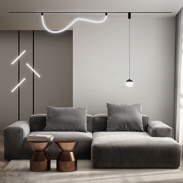 Трековый светодиодный светильник Denkirs Smart Moon DK8056-BK Фото № 3