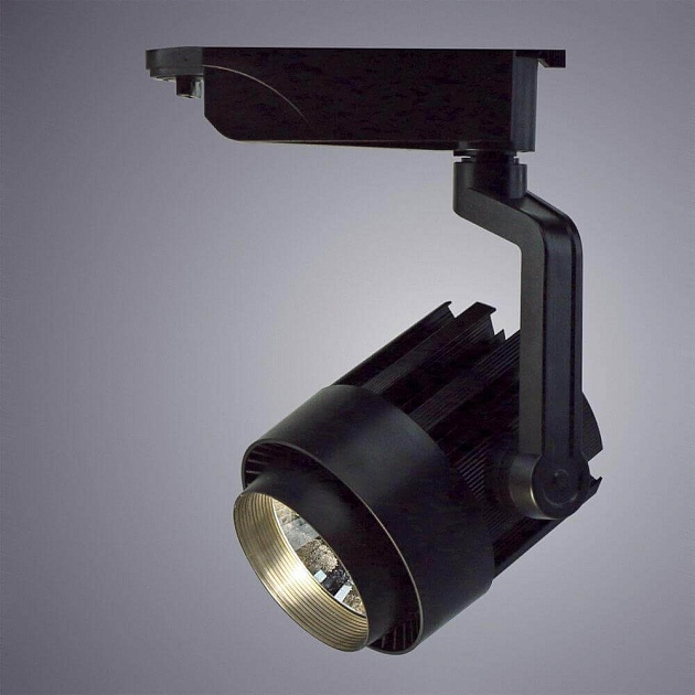 Трековый светодиодный светильник Arte Lamp Vigile A1630PL-1BK фото 2