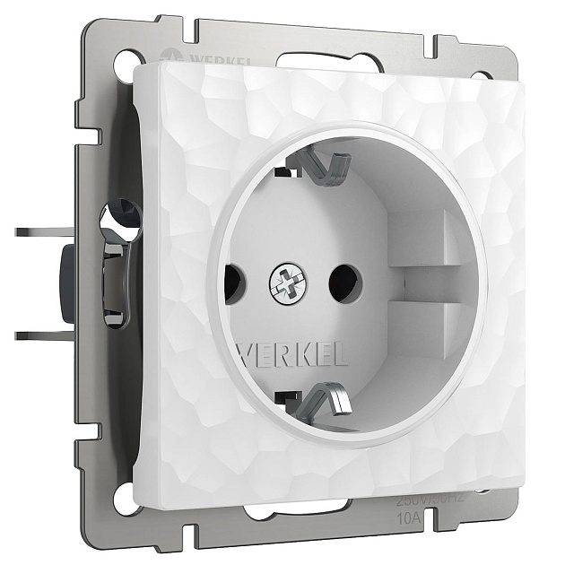 Розетка Werkel Hammer с заземлением белый W1271001 4690389162794 изображение 1 Розетка Werkel Hammer с заземлением белый W1271001 4690389162794 Фото № 1
