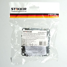 ТВ-розетка Stekker Эрна черный PST00-9108-03 49152 2