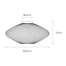 Потолочный светильник Lucide Mesh 21123/45/30 1