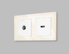 Лицевая панель ТВ-розетки AMBRELLA VOLT AP1330 2