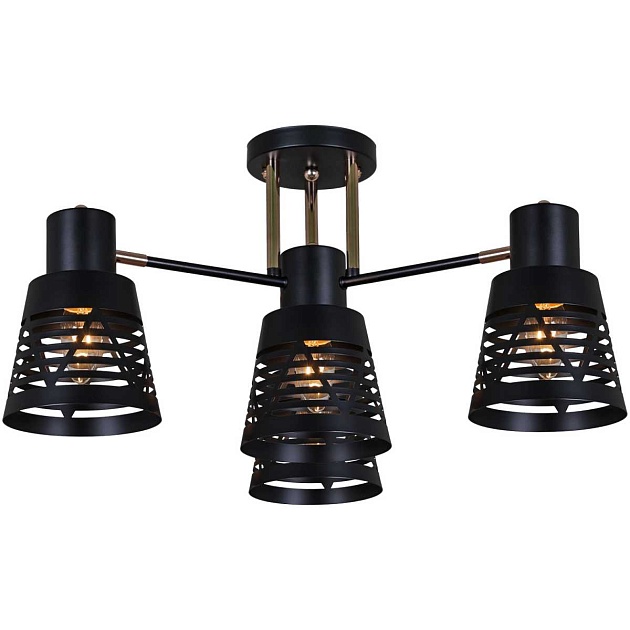 Люстра Reluce 06074-3.3-04 BK+FG Фото № 1