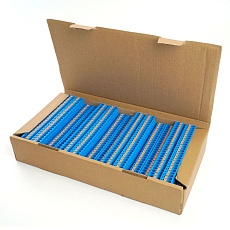 Зажим пружинный, 4-проводной проходной 2 уровня ЗНИ - 2,5 ,JXB PT 2,5, синий LD575-2-25 49255 1