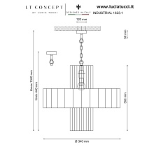 Подвесной светильник Lucia Tucci Industrial 1823.1 1