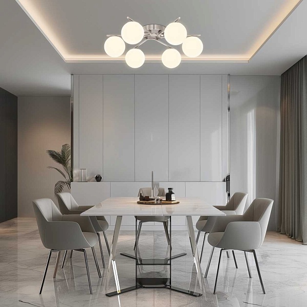 Потолочная люстра Citilux Адам Смарт Хром CL228A161 Фото № 7