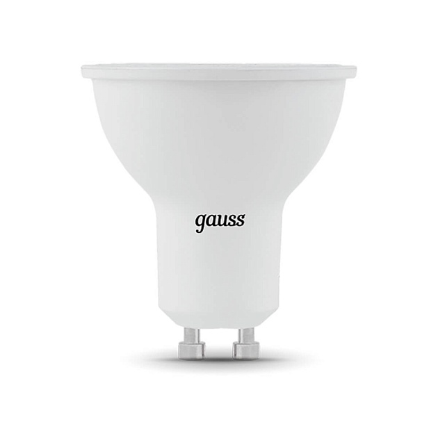 Лампа светодиодная диммируемая Gauss GU10 5W 3000K матовая 101506105-D фото 4