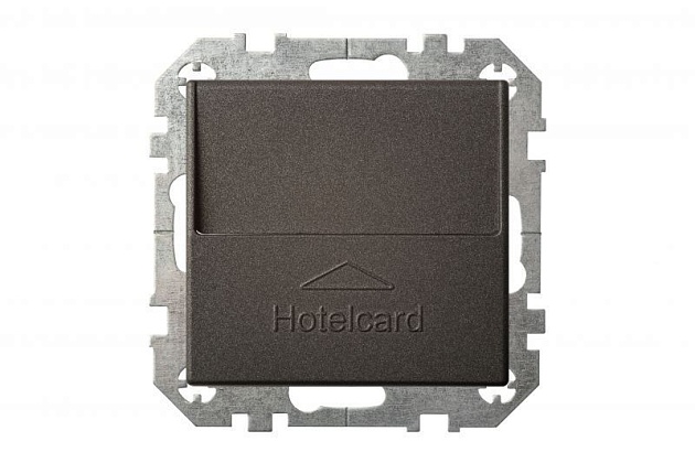 Выключатель карточный Liregus Epsilon серебро 28-1102 Фото № 4