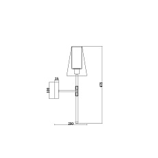 Бра Freya Tida FR5196WL-01BBS 1