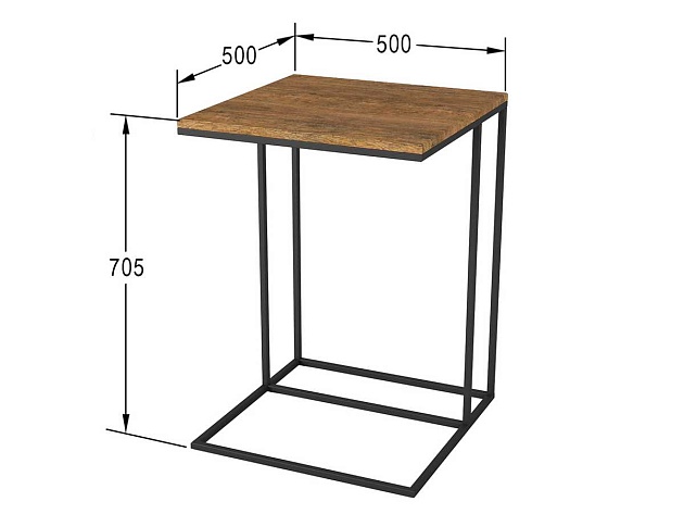 Приставной стол Мебелик Хайгрет 006723 Фото № 3