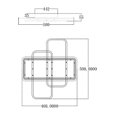 Потолочный светодионый светильник Escada Space 10215/S LED 1