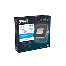 Прожектор светодиодный Gauss Qplus 10W 6500К 690511310 3