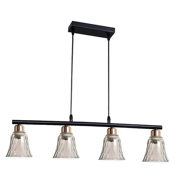 Подвесной светильник ЭкономСвет 30137/4BK+GD GR Фото № 1