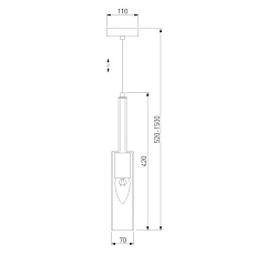 Подвесной светильник Eurosvet Graf 50226/1 прозрачный 2